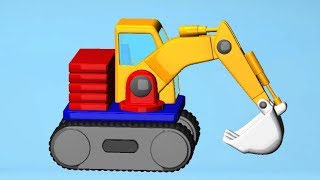 Build and Play 3D - Cars and Trucks Cartoons for children