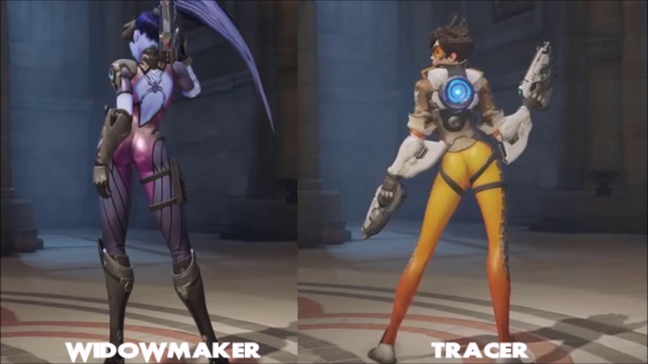 Widowmaker uses asshole pleasure