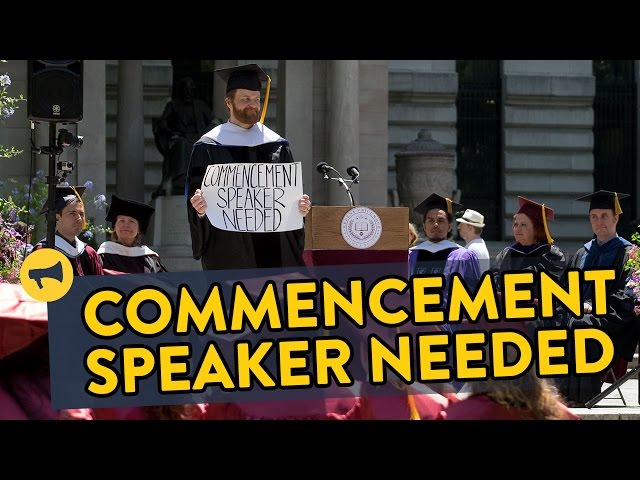 Asking Strangers To Be A Commencement Speaker - Video