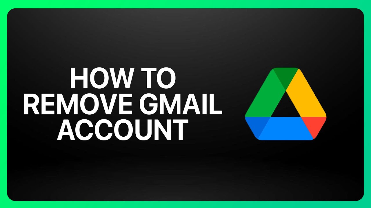 How To Remove A Gmail Account From Google Drive Tutorial How To Remove A Gmail Account From Google Drive Tutorial