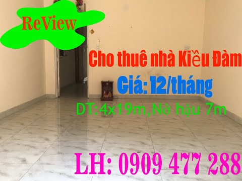Cho thuê nhà hẻm 793 Trần Xuân Soạn khu Kiều Đàm Quận 7 Dt 4x19 nỡ hậu 7 giá 12 tr Lh 0918089169