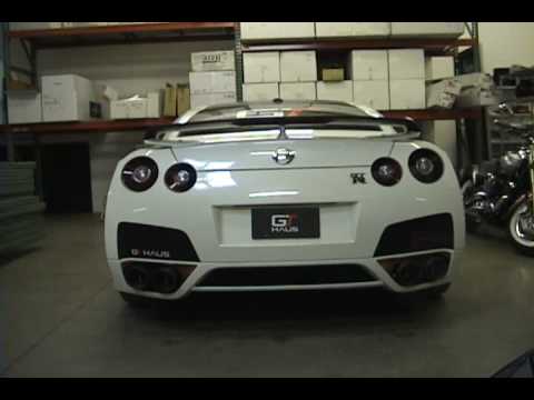 Nissan GTR R35 Meisterschaft Exhaust System Dual Side Quad tips 