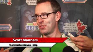 2012 Tim Hortons Brier Draw 10 Media Scrum