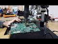 Flash nand desoldering. Tv repair restart loop.