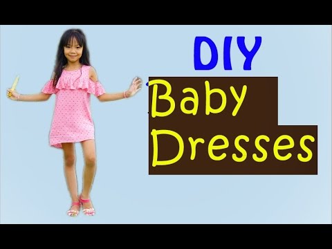 CÁCH MAY VÁY HỞ VAI CHO BÉ | CẮT MAY TRẺ EM | Ặt Củ Tỏi DIY
