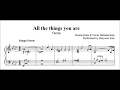 [jazz piano] All the things you are (sheet music)