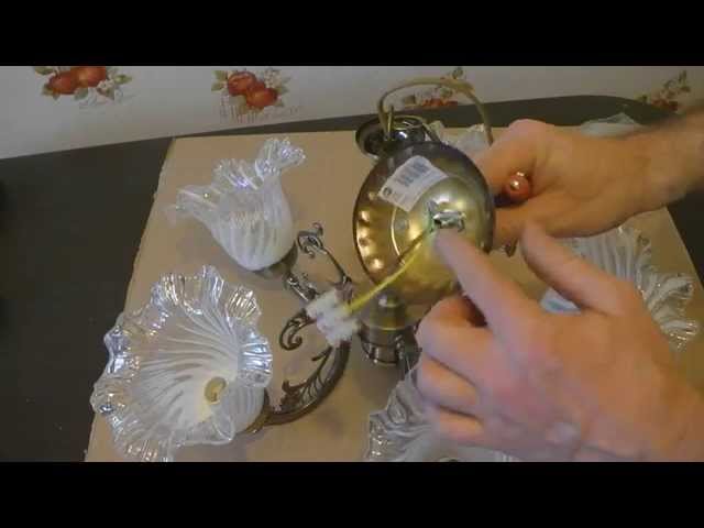 Установка китайской люстры своими руками