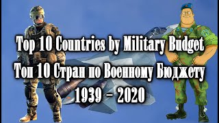 Top 10 Countries By Military Power Budget (1939-2020)