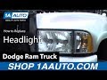 Dodge Ram Truck Headlight Installation 1998-02 - 1AAuto.com