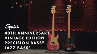 Exploring the Squier 40th Anniversary Vintage Edition Basses | Fender