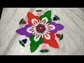 Simple & easy rangoli design // innovative design // beautiful rangoli using bangles