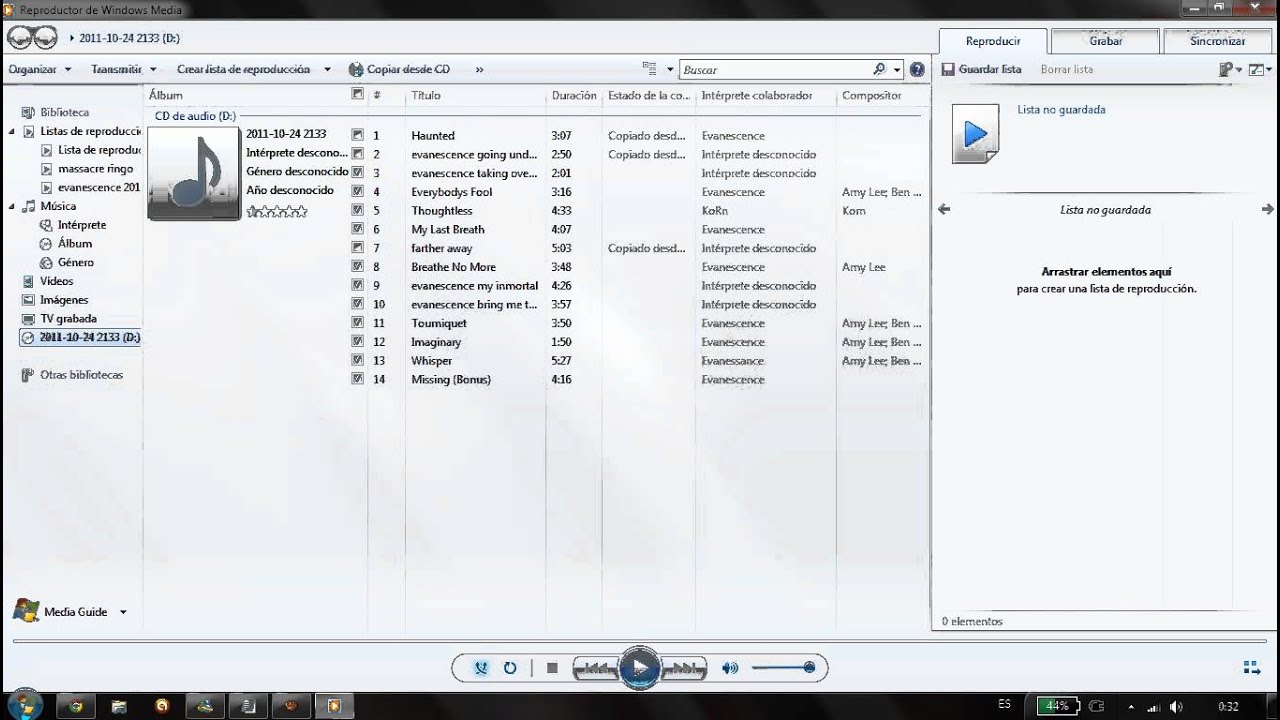 MUSICA DE CD A PC musica de cd a pc: