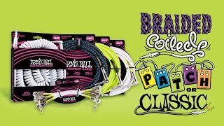 Ernie Ball: New Cables - Vintage Coiled, Patch, Original Classic, Microphone & Speaker
