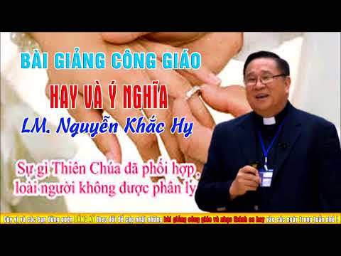 Bài Giảng Hay Và Đầy Ý Nghĩa Về Hôn Nhân Gia Đình LM Nguyễn Khắc Hy