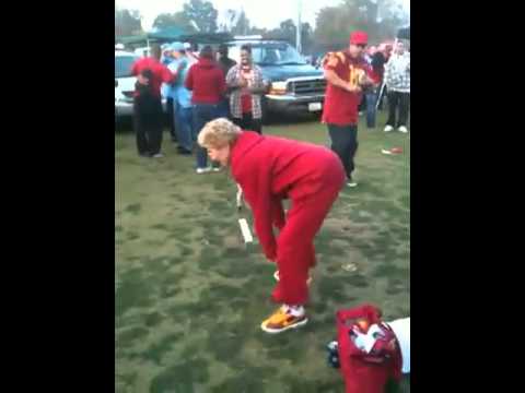 Grinding Granny At USC Tailgate