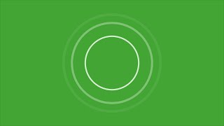 Growing Fading Circle Green Screen
