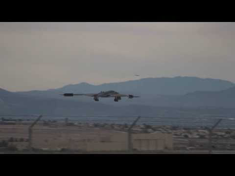 2 B-2's arrive at Nellis AFB.