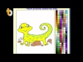 Tô màu con thằn lằn | chủ đề con vật | con thặt sùng | con tắc kè | PLAYING LIZARD COLORING PAGES