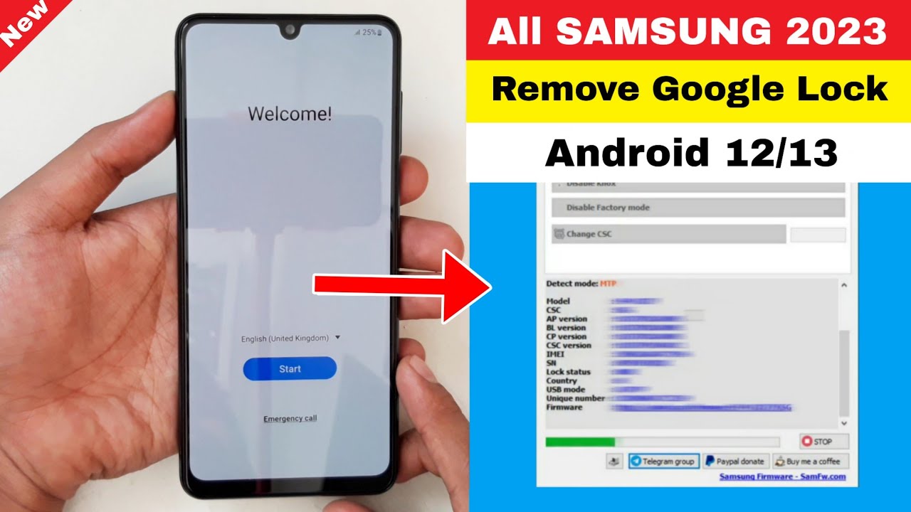 All Samsung Android 12/13 FRP Unlock Tool 2023 || Google All Samsung Android 12/13 FRP Unlock Tool 2023 || Google