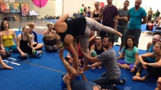 AcroYoga Tutorials with Tari Mannello and friend