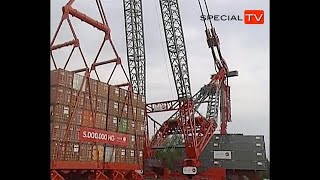 ALE crane testing AL.SK190 with heavy load. Oosterhout - The Netherlands