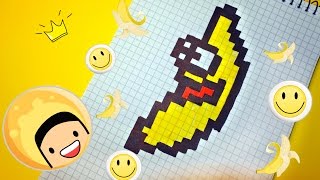 Банан рисовать по клеточкам Банан рисовать по клеточкам