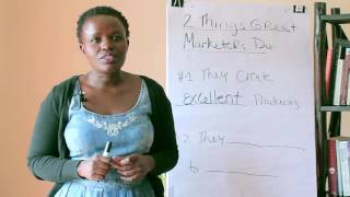2 things great marketers do