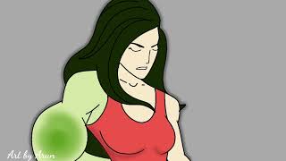 She Hulk Transformation Animation Part-7 Fan Animation2D Animation Artbyarun01