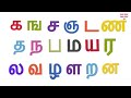 Tamil uyirmei ezhuthukkal | தமிழ் உயிர்மெய் எழுத்துக்கள் | க ங ச ஞ பாடல் | Tamil alphabets & rhymes