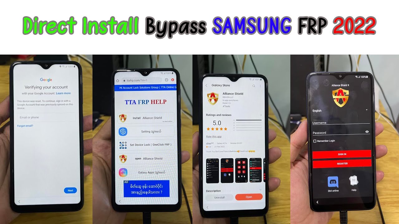 SAMSUNG FRP Byp@ss Android 12 11 10 without restore SAMSUNG FRP Byp@ss Android 12 11 10 without restore
