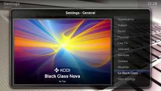 Black Gl Nova Skin For Kodi 15.X Installation And Showcase