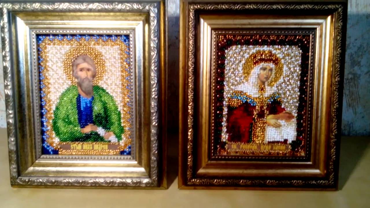 Вышивка бисером икон мастер класс видео 135