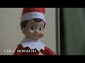 Security cameras catch Elf on a Shelf moving in office
