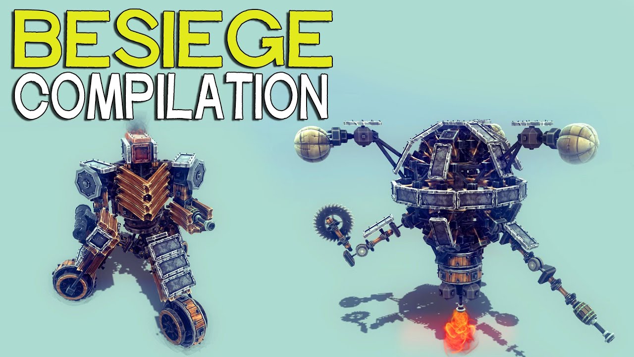 Как сделать at-at в besiege Как сделать at-at в besiege