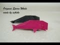 Origami Sperm Whale (page 1). YouTube Animal Video Tutorials