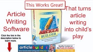 free article writing software free article writing software