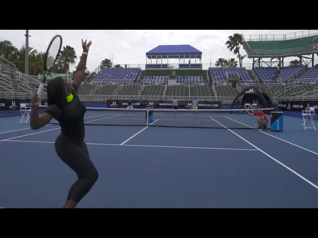 Tennis Trick Shots With Serena Williams - Video