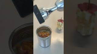 Hammering pencil into moldy beans