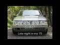 Alfa 75 V6 through a tunnel