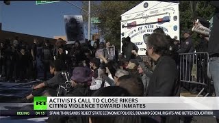 #RiseUpOctober Protesters call for shutdown of Rikers Island prison