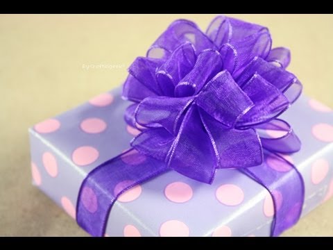 Moño Pom Pom - Puffy - How to: Gift Bows - YouTube
