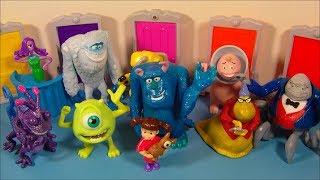 2001 Disneys Monsters Inc. Set Of 10 Mcdonalds Happy Meal Movie Collection Video Review