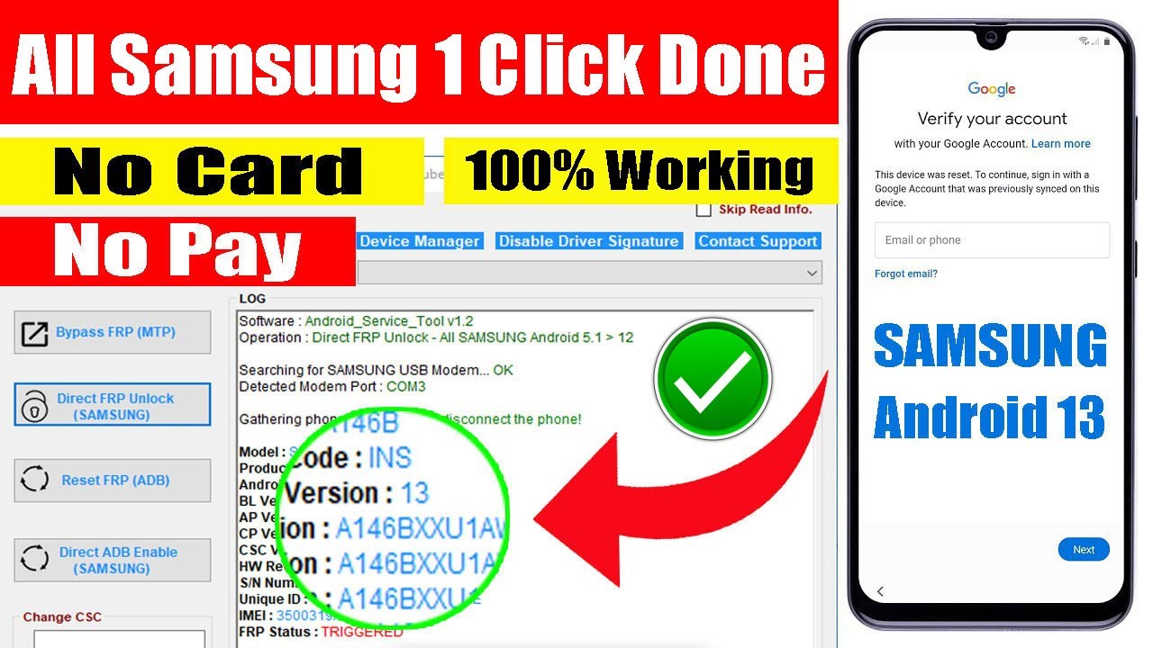 Samsung FRP remove 2023 | Samsung frp bypass adb enable Samsung FRP remove 2023 | Samsung frp bypass adb enable
