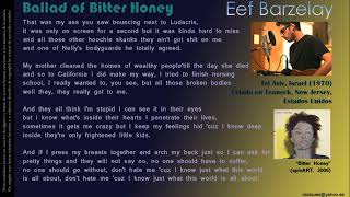 Watch Eef Barzelay Ballad Of Bitter Honey video