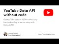 Setup YouTube Data API without code - #youtube #data #api