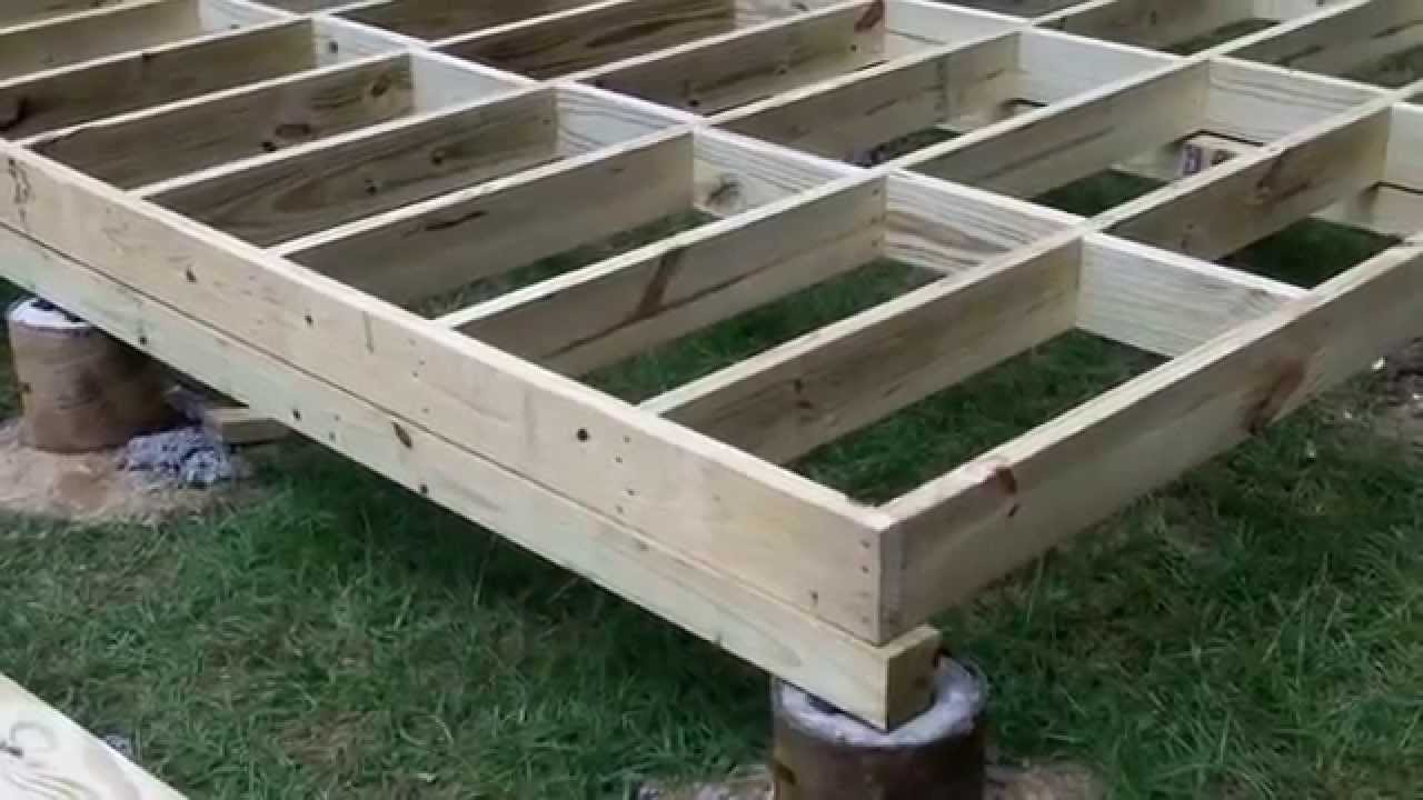 How To Build A Shed Floor - YouTube