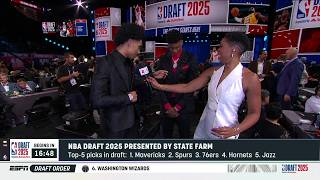 Ace Bailey & Dylan Harper Coordinated Suits For The Nba Draft 2025 Nba Draft