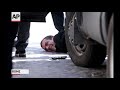 Raw: Two Italian Officers Shot in Public