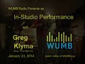 Greg Klyma live on WUMB