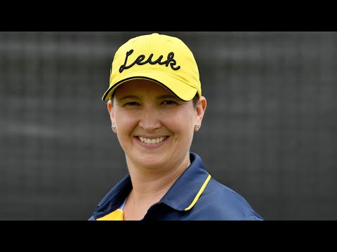 Briony Lyle speaks at the 2018 #AusOpenGolf